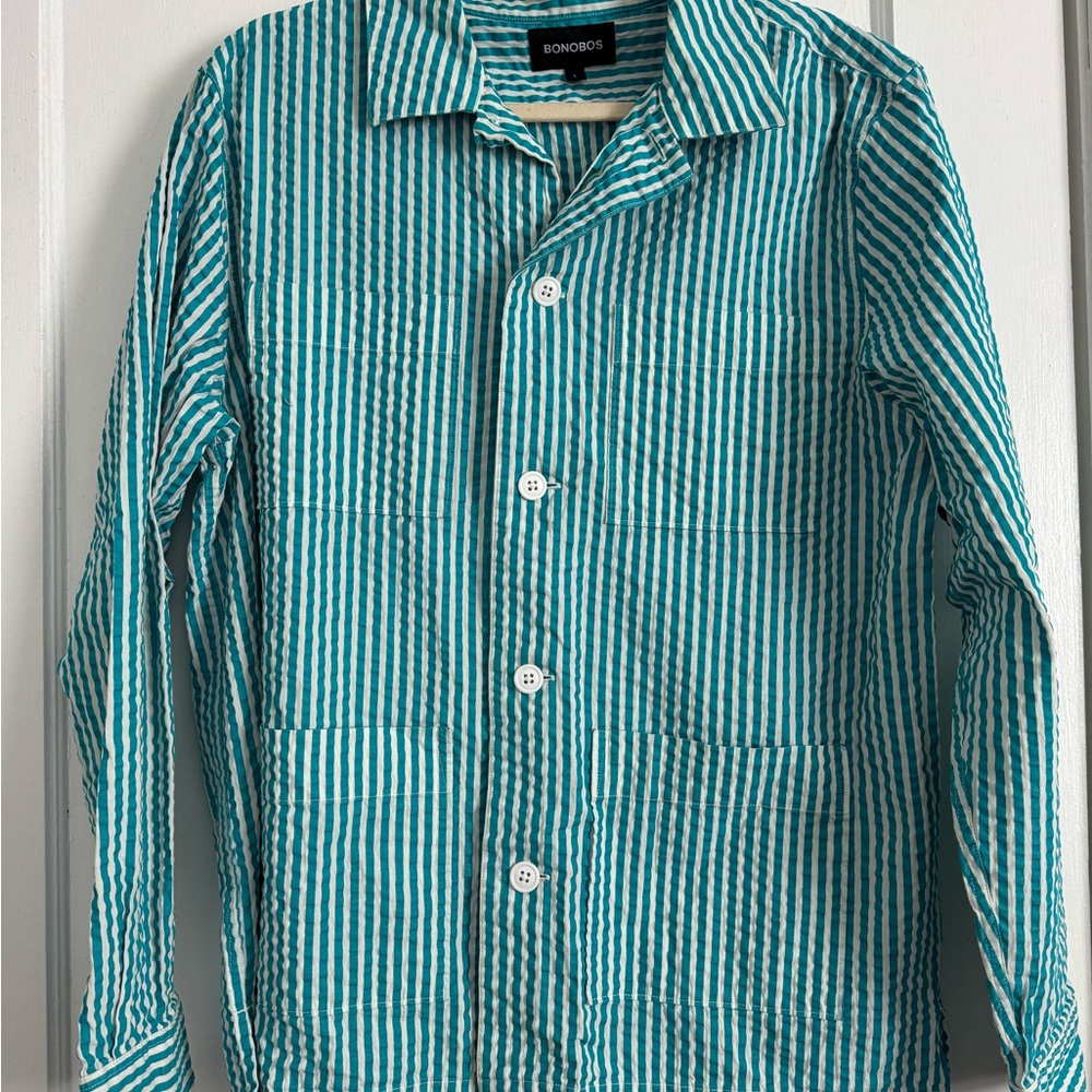 Bonobos Men's Striped Seersucker Shirt